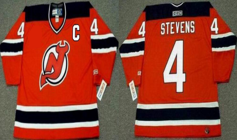 2019 Men New Jersey Devils 4 Stevens red style 2 CCM NHL jerseys